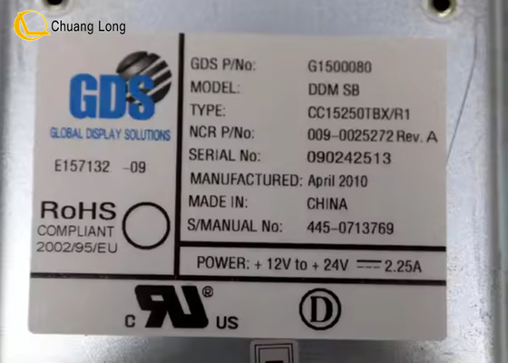 Банковский банкомат Запчасти NCR 66XX 15-дюймовый ЖК-дисплей 009-0025272 0090025272