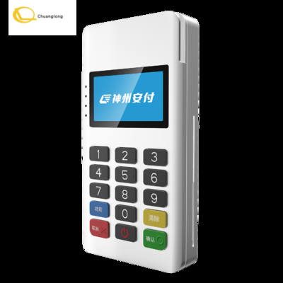 ANFU AF60S Minipos MPOS Терминал для оплаты свайпом EMV PCI Бесконтактный с 4 сигнальными индикаторами