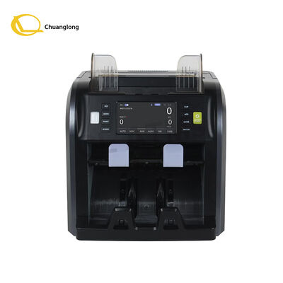 SJ-668 Счетчик банкнот с двумя карманами CIS для смешанных валют со встроенным термопринтером, ручкой, встроенной батареей