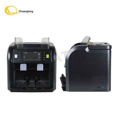 SJ-668 Счетчик банкнот с двумя карманами CIS для смешанных валют со встроенным термопринтером, ручкой, встроенной батареей