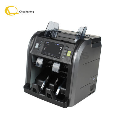 SJ-668 Счетчик банкнот с двумя карманами CIS для смешанных валют со встроенным термопринтером, ручкой, встроенной батареей