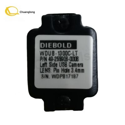 Хорошая цена Запасные части для банкоматов 49-255908-000B Оригинальная USB-камера Diebold с разъемом с левой стороны Микрокамера для банкомата 49255908000B онлайн