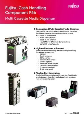 Хорошая цена Диспенсер банкнот Fujitsu F56-BDU. Модель F56 идеально подходит для кассовых операций, киосков и банкоматов. Диспенсер банкнот Fujitsu F56 F53 в наличии. WhatsApp: +86 18138781425 онлайн